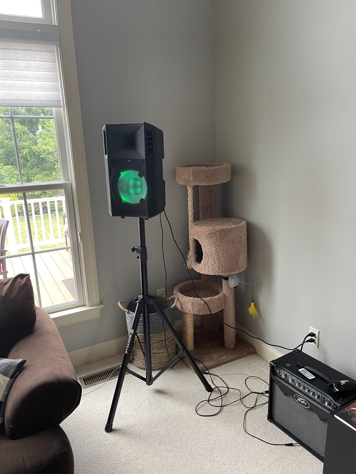 Pair Rockville RVSS2 Black Tripod DJ PA Speaker Stands with Carrying Case | 47