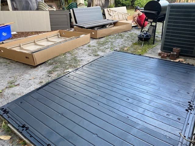 Keter Factor 8x6 ft Large Resin Outdoor Storage Shed for Patio Furniture, Lawn Mower, Garden Accessories, Yard Tools, and Pool Toys, Taupe customer photo 2