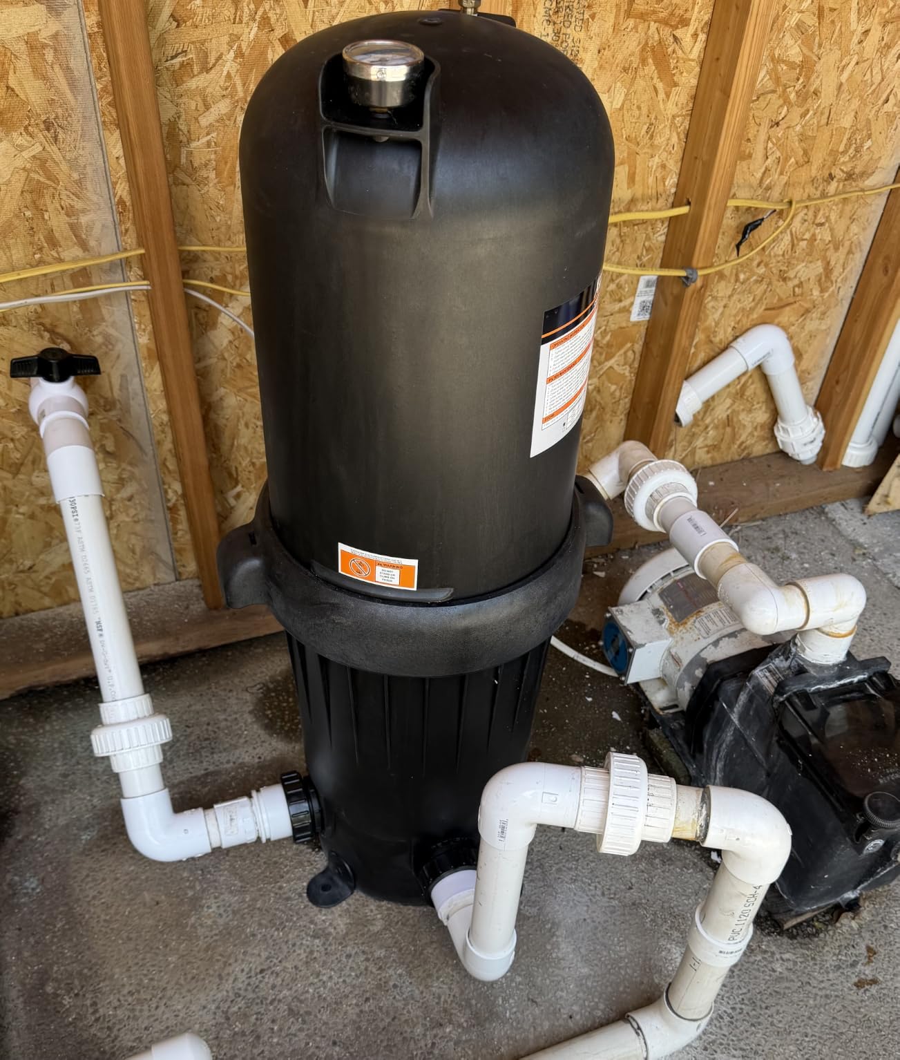 XtremepowerUS 200 Sq. Ft. Pool Cartridge Filter System for In-Ground Swimming Pools, For Pools Up To 72,000 Gallons, High-Flow Filtration, Built-In Pressure Gauge, 2-Inch Ports, Heavy-Duty Pool Filter customer photo 1