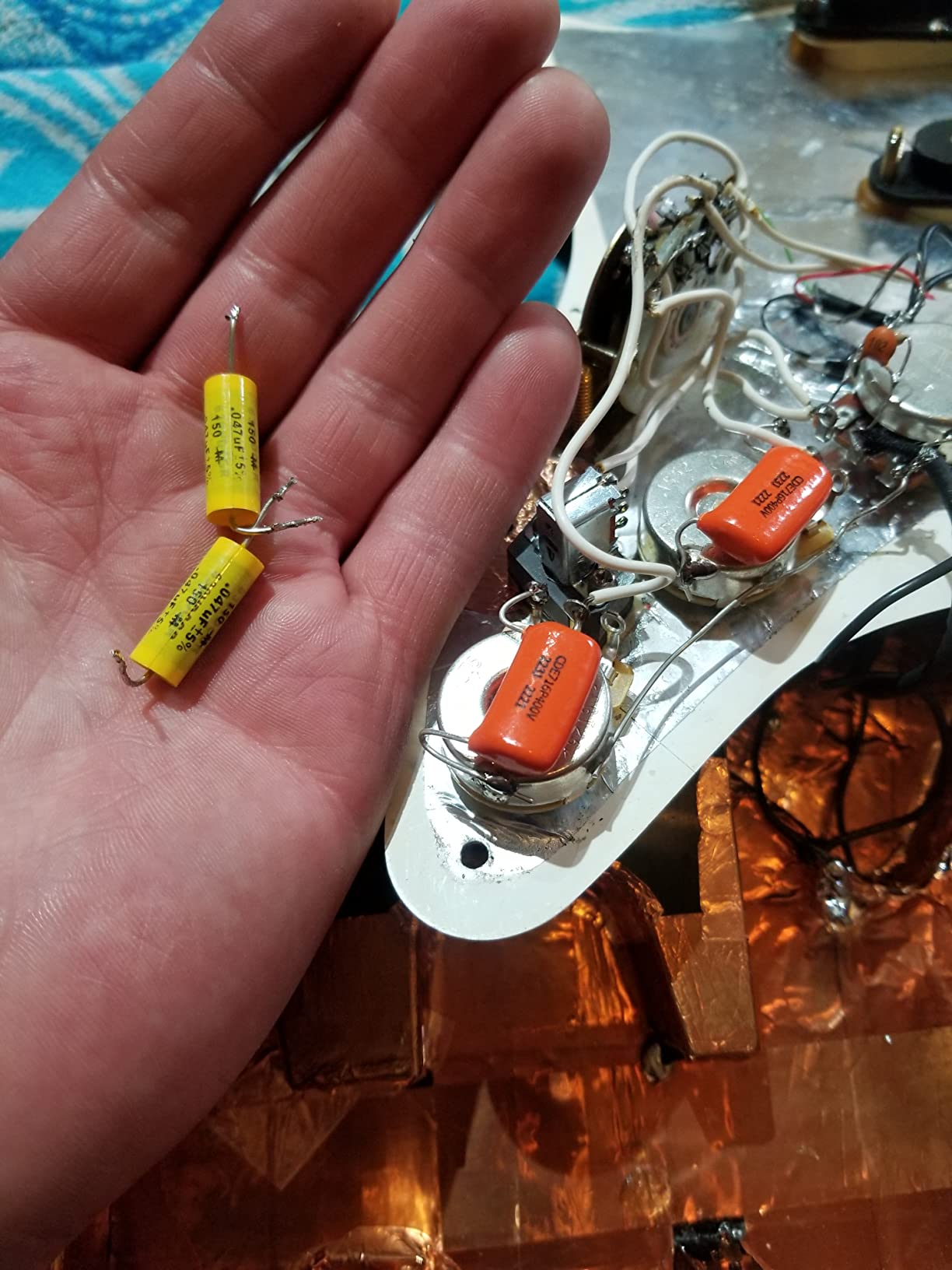 Pair (2X) - .022 uf/400 v Orange Drop Capacitors customer photo 1