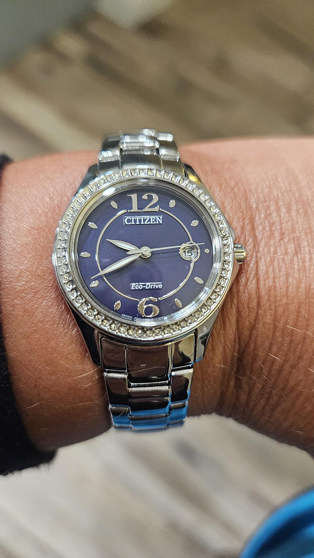 Citizen Women's Eco-Drive Dress Classic Crystal Watch in Stainless Steel customer photo 2