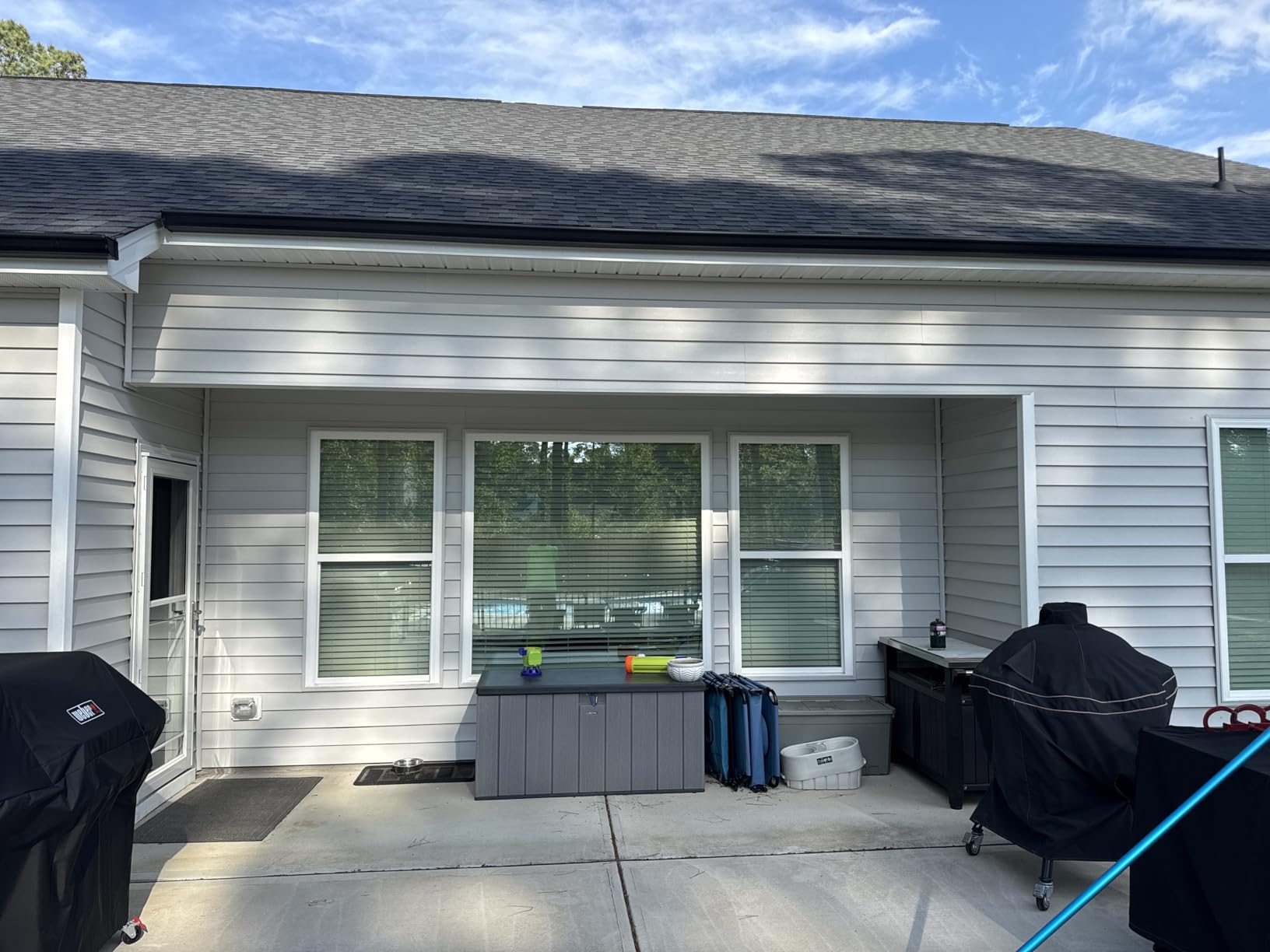 ADVANING 14'x10' Motorized Patio Retractable Awning | Luxury Series | Premium Quality, 100% Solution-Dyed European Acrylic UV Sun Shade, Garden Green Stripes, EA1410-A808H2 customer photo 2