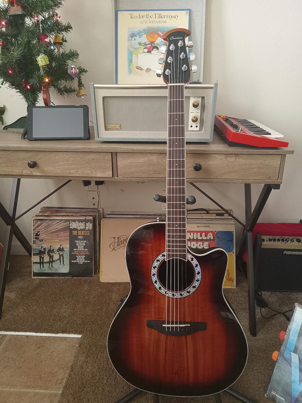 CS28P-RG Celebrity Standard Exotic Super Shallow Depth, Acoustic-Electric Guitar, Caribbean Blue Burst customer photo 1