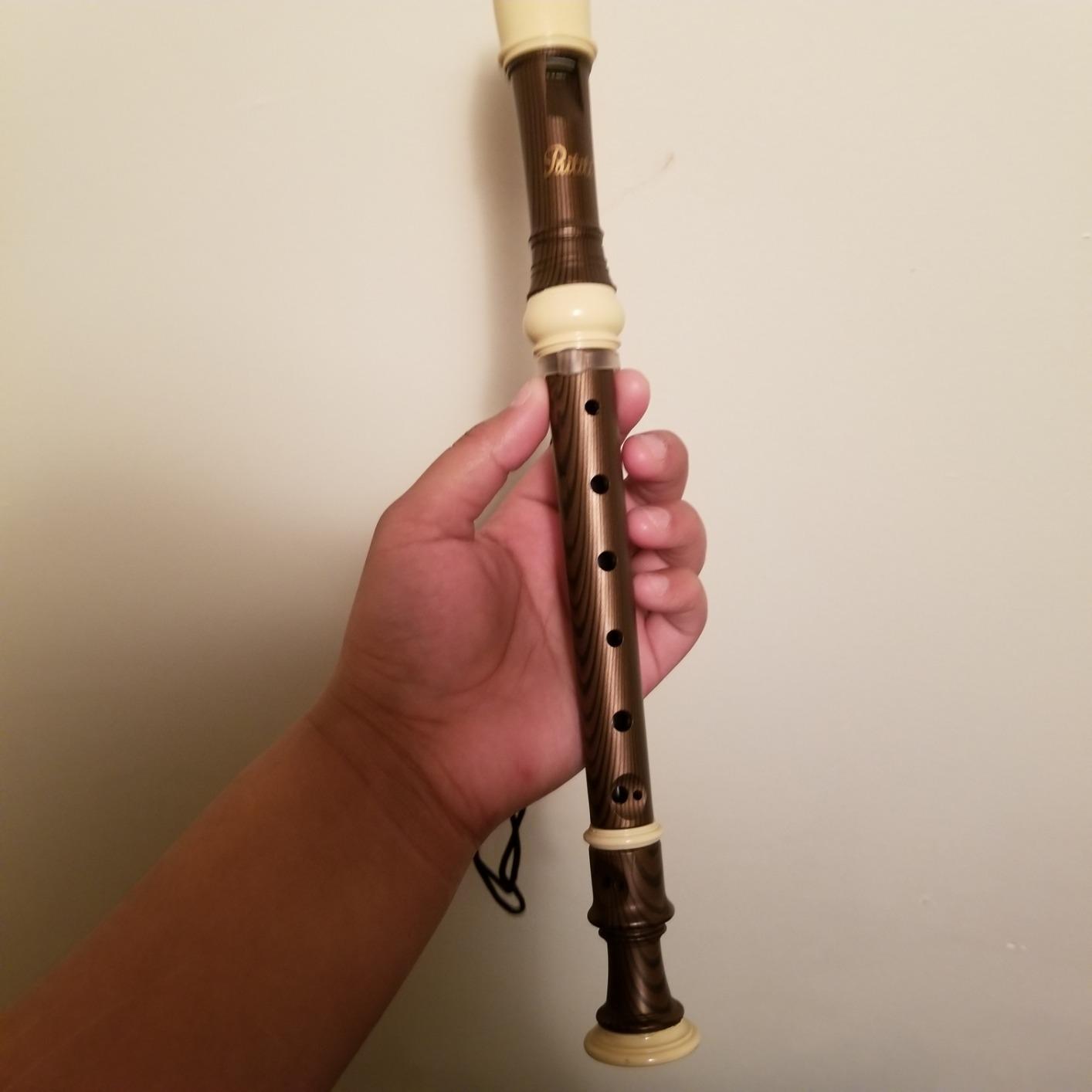 Paititi Soprano Recorder 8-Hole With Cleaning Rod + Carrying Bag, Premium Wooden Pattern, Key of C customer photo 2