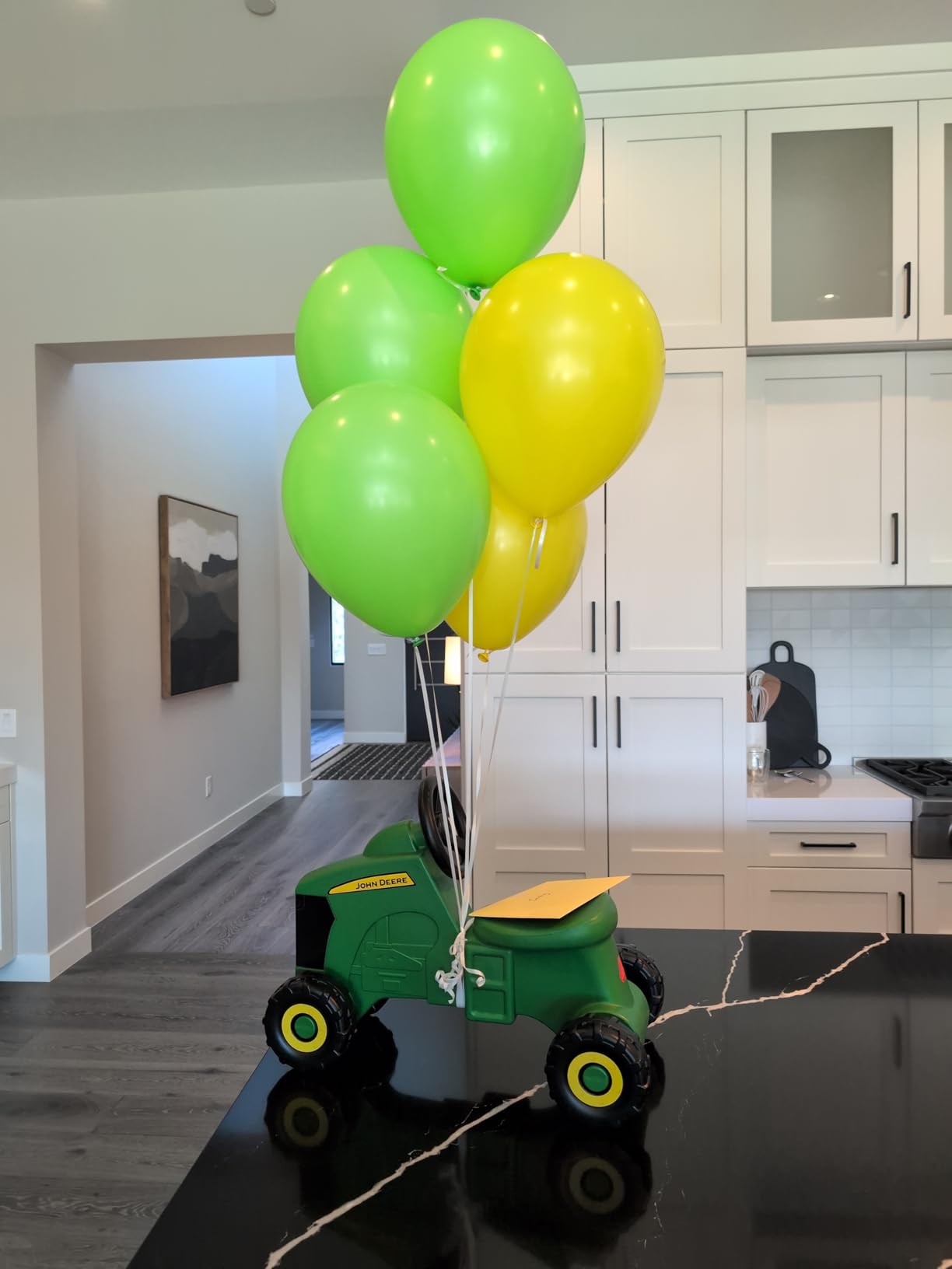 John Deere Ride On Toys Sit 'N Scoot Activity Tractor for Kids Ages 18 Months and Up, Green customer photo 2