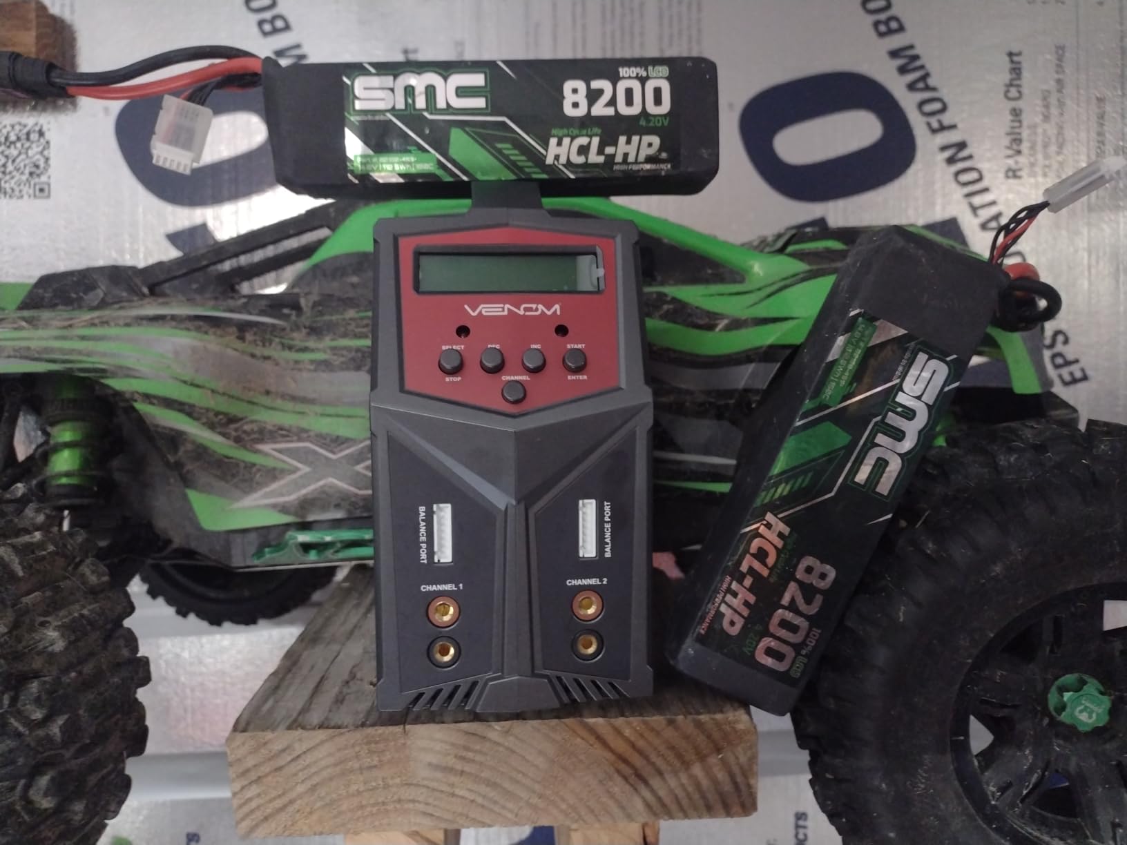 Venom Power Pro Duo LiPo Battery Charger - LCD Screen, Charging Leads - Balance Charger & Discharger for LiPo, LiHV, Li-Ion, Life, NiMH, NiCD, Pb Batteries - Power Supply for 1S-6S, Drone & RC Cars customer photo 1