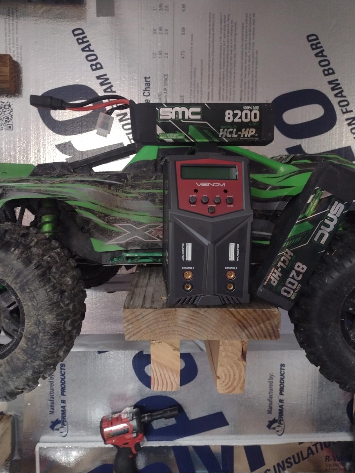 Venom Power Pro Duo LiPo Battery Charger - LCD Screen, Charging Leads - Balance Charger & Discharger for LiPo, LiHV, Li-Ion, Life, NiMH, NiCD, Pb Batteries - Power Supply for 1S-6S, Drone & RC Cars customer photo 2