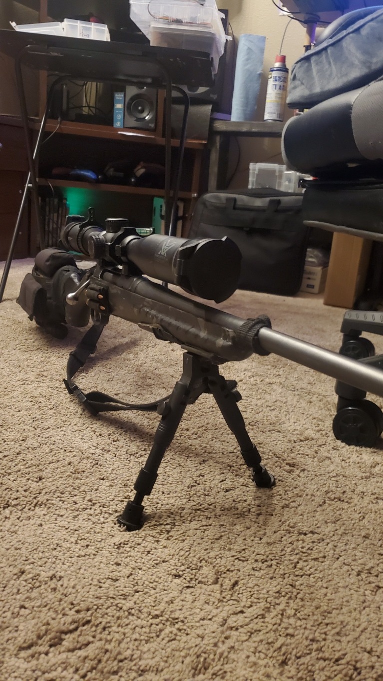Feyachi 3 in 1 Tactical Rifle Bipod + Rail Mount Adapter + Barrel Clamp Adjustable Height from 6.5