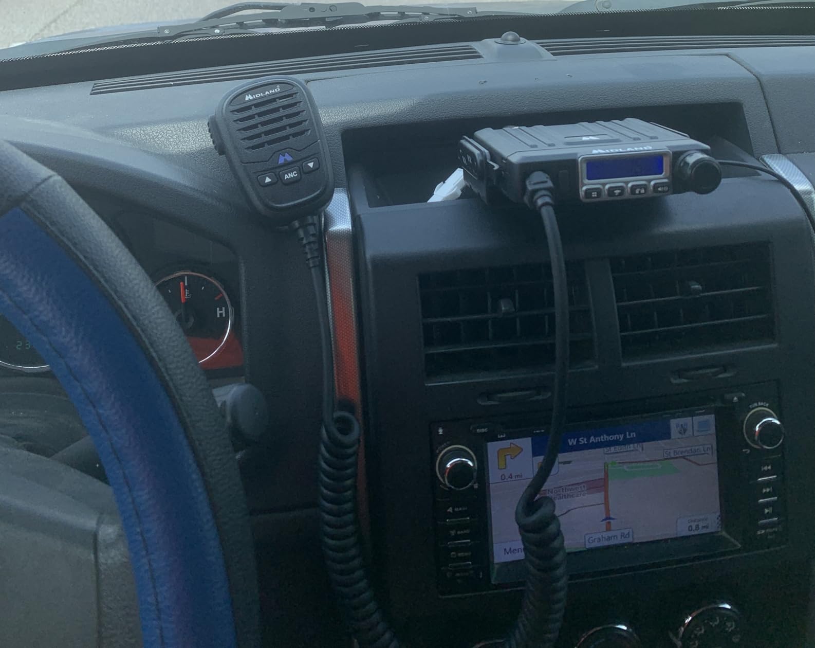 Midland - MXT115 - 15 Watt GMRS MicroMobile Two Way Trails Radio - Off Roading Outdoor RZR Farm - 8 Repeater Channels Extended Range - External Magnetic Mount Antenna - NOAA Weather Alerts customer photo 1