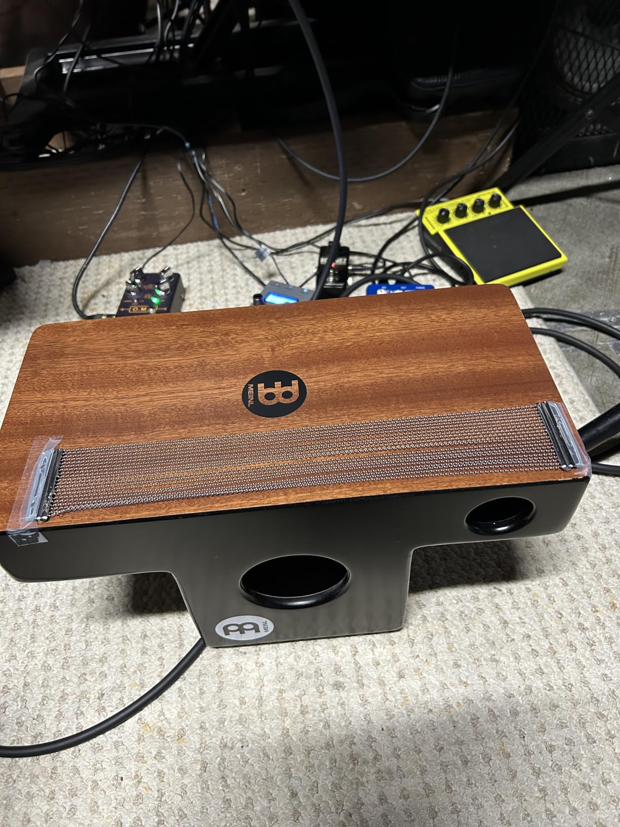 Meinl Pickup Slaptop Cajon Box Drum with Internal Snares and Forward Projecting Sound Ports - NOT MADE IN CHINA - Mahogany Playing Surface, 2-YEAR WARRANTY (PTOPCAJ4MH-M) customer photo 1