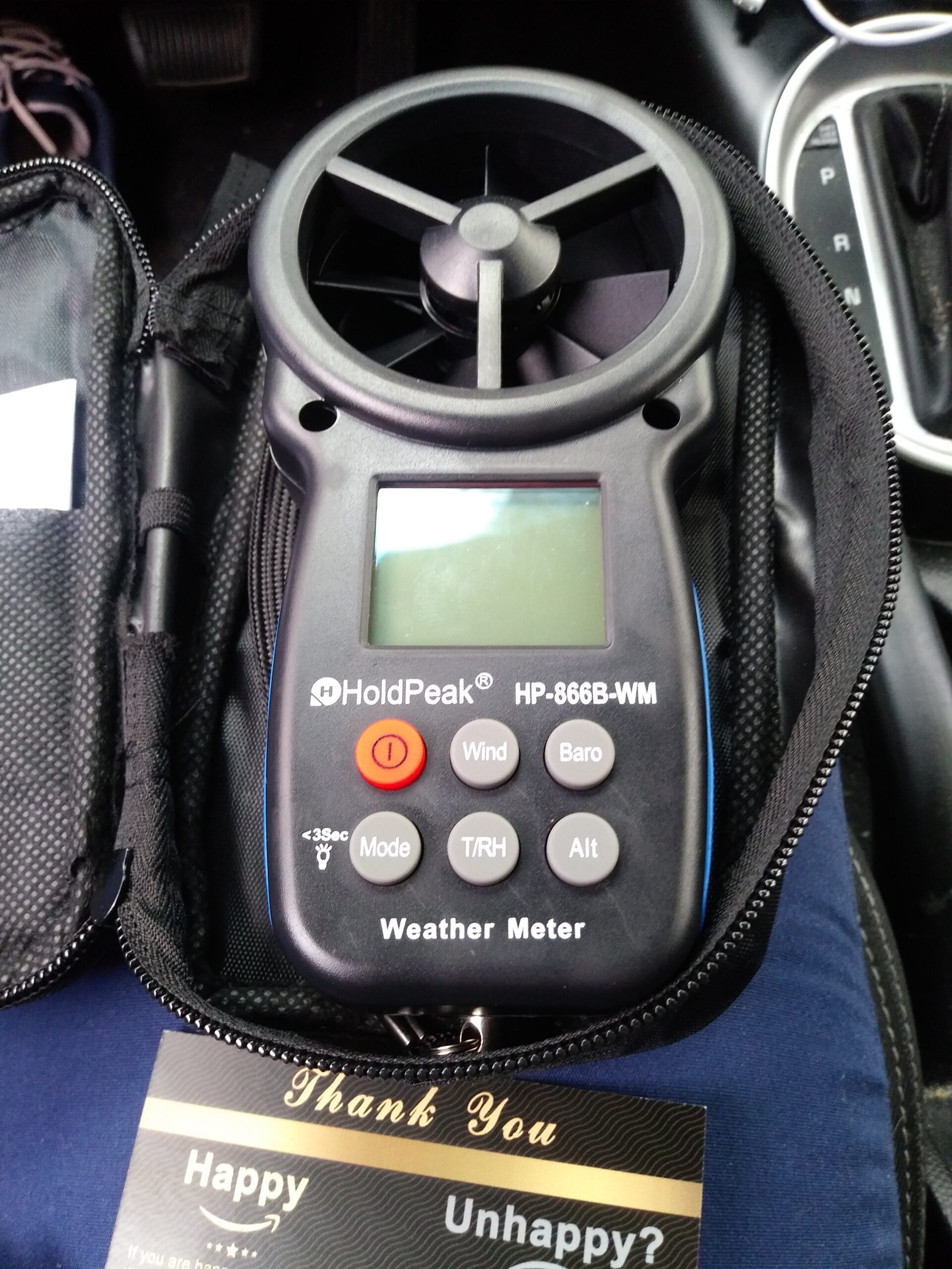 HoldPeak Handheld Anemometer Barometer, Weather Meter for Wind Speed, Temperature, Humidity, Dew Point, Altitude, Barometric Pressure, Wind Chill Measuring customer photo 1