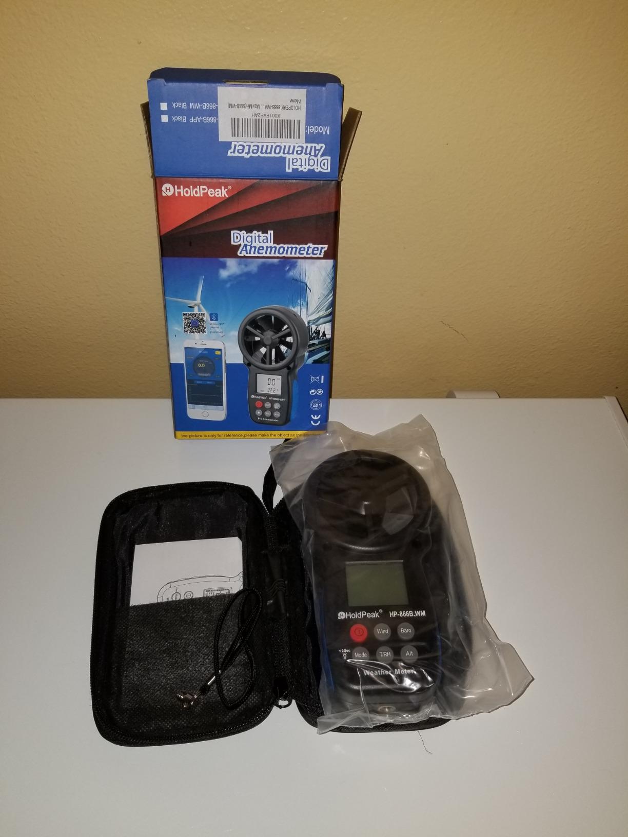 HoldPeak Handheld Anemometer Barometer, Weather Meter for Wind Speed, Temperature, Humidity, Dew Point, Altitude, Barometric Pressure, Wind Chill Measuring customer photo 2