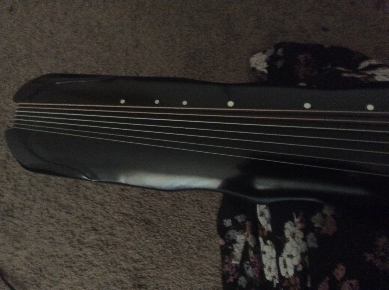 OrientalMusicSanctuary Lacquered Aged Paulownia Guqin - 7-string Chinese Zither (Fuxi Style) customer photo 1