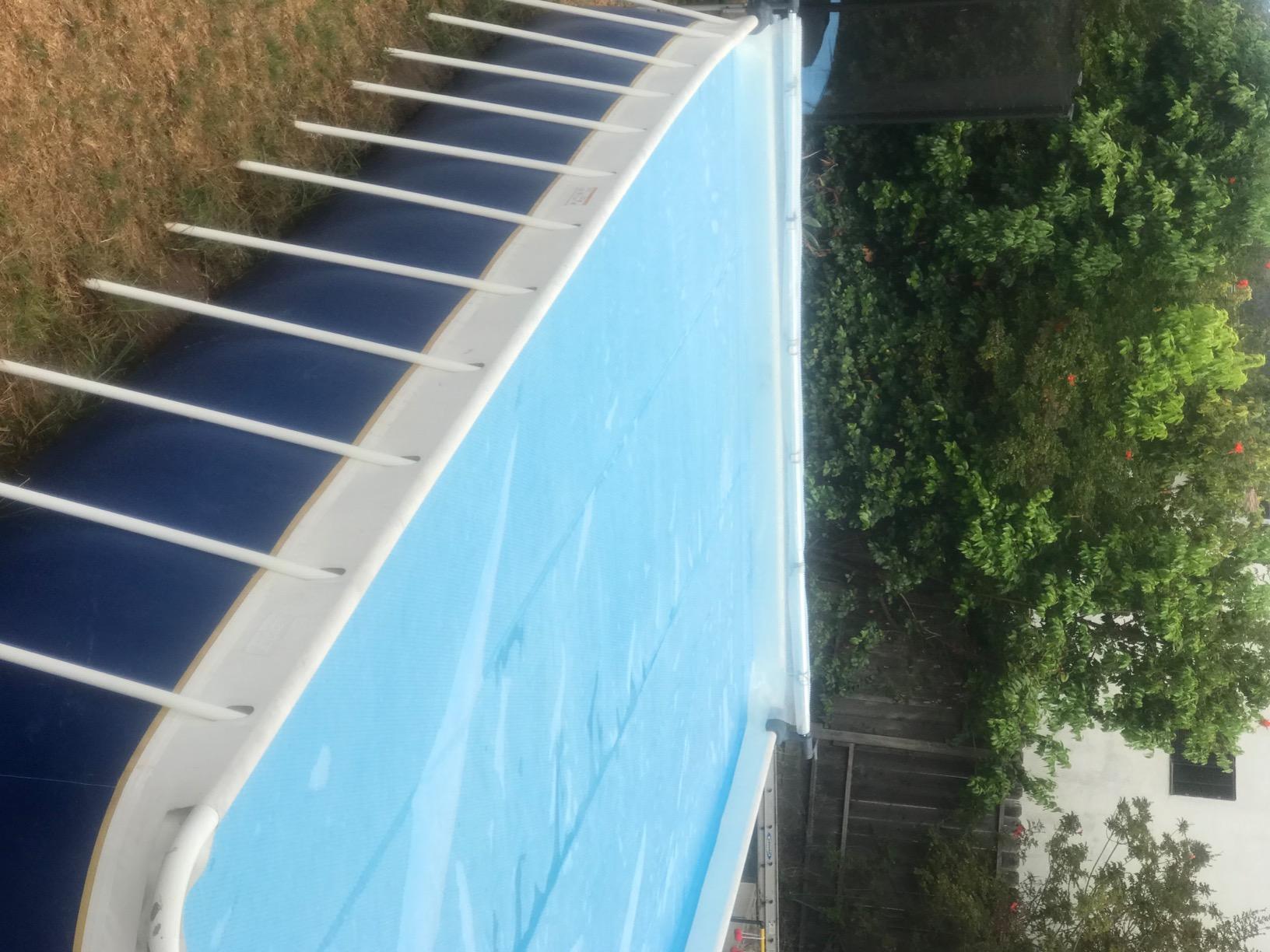 Intex Heavy Duty Solar Above Ground Pool Cover Reel Aluminum Adjustable with Locking Mechanism for Rectangle Frame Pool, Cover Not Included customer photo 2
