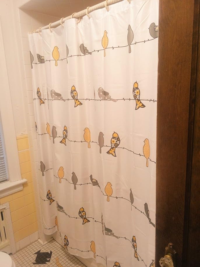 Lush Decor Rowley Birds Shower Curtain, 72