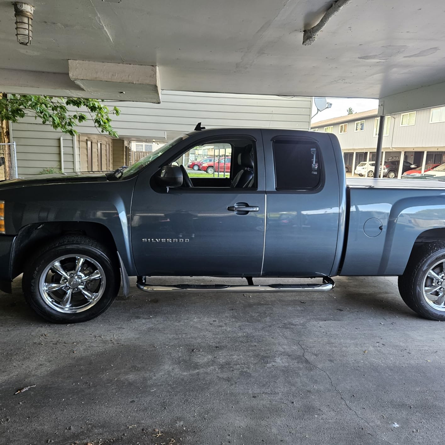 TAC Side Steps Fit Chevy Silverado/GMC Sierra 1999-2018 1500 & 1999-2019 2500/3500 Extended/Double Cab (Exclude C/K Classic) 3