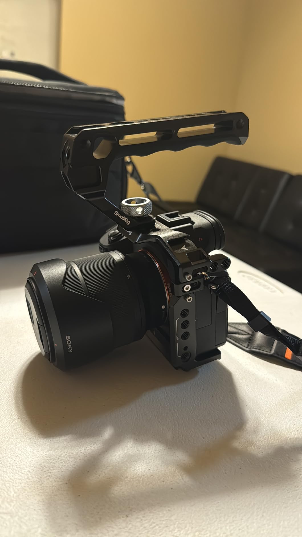 SmallRig A7 III / A7R III Camera Cage Kit for Sony Alpha 7 III/Alpha 7R III, Full Cage with Top Handle for ARRI and Cable Clamp, Built-in Cold Shoe and NATO Rails - 4198 customer photo 1