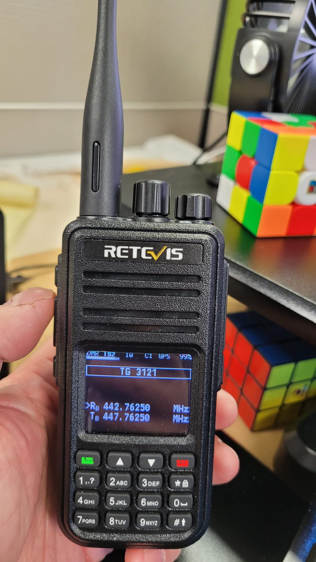 Retevis RT3S DMR Radio, Dual Band Ham Radio with Cable, GPS APRS, Support OpenGD77, 3000 Channels, 120K Contacts, 2000mAh Rechargeable, Long Range Handheld Walkie Talkies for Emergency, Survival customer photo 2