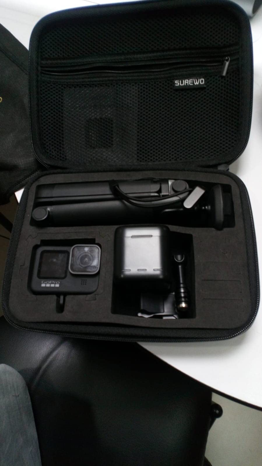 Hard Carrying Case for GoPro Hero 13, Mini Hard Shell Carrying Case Travel Portable Storage Bag for GoPro Hero 12/11/10/9/8/7/6/5/4, DJI Osmo Action 3, AKASO, Campark, YI Action Camera and More customer photo 1