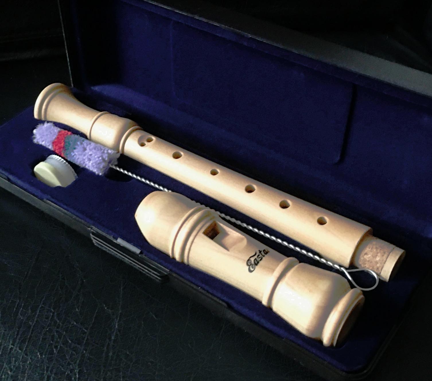 Soprano Beginners Recorder Baroque fingering C Key Maple Descant Recorder Instrument for Kids Adults, 3 Piece Recorder With Hard Case, Fingering Chart, Cleaning Kit, ERS-31BM customer photo 1