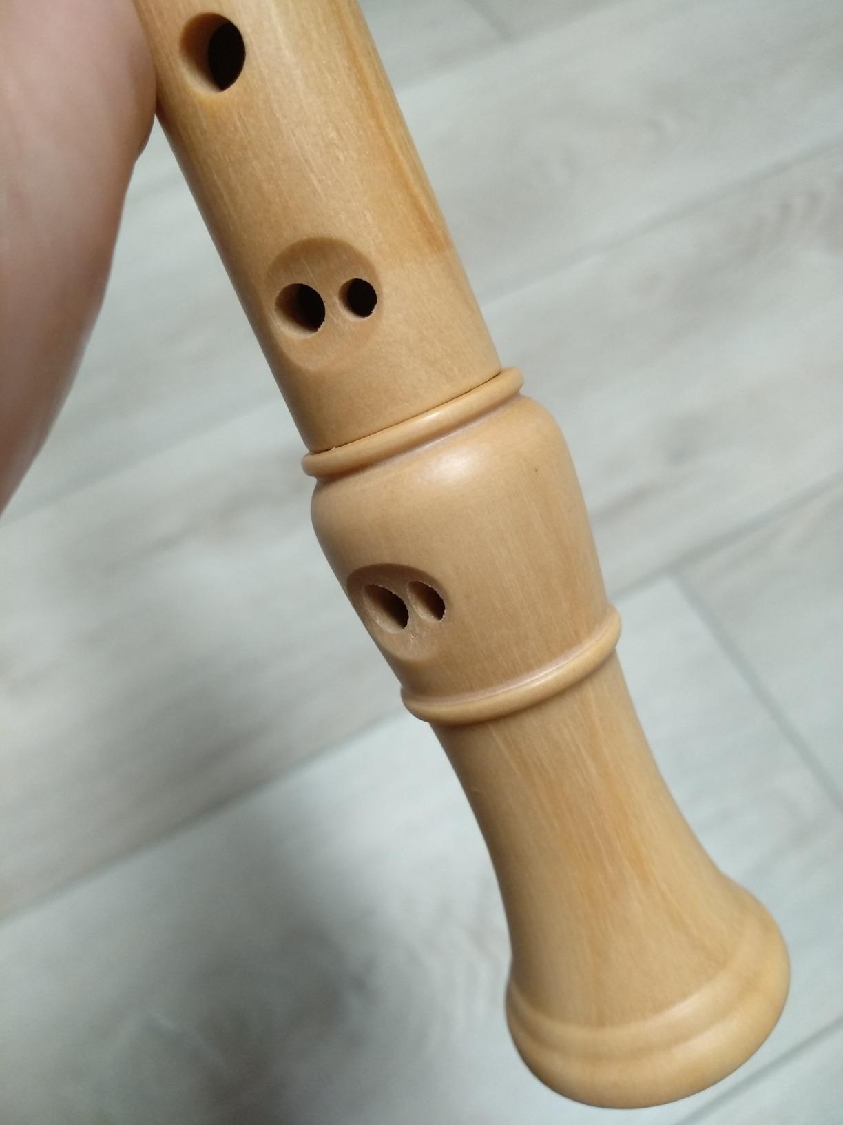 Soprano Beginners Recorder Baroque fingering C Key Maple Descant Recorder Instrument for Kids Adults, 3 Piece Recorder With Hard Case, Fingering Chart, Cleaning Kit, ERS-31BM customer photo 2