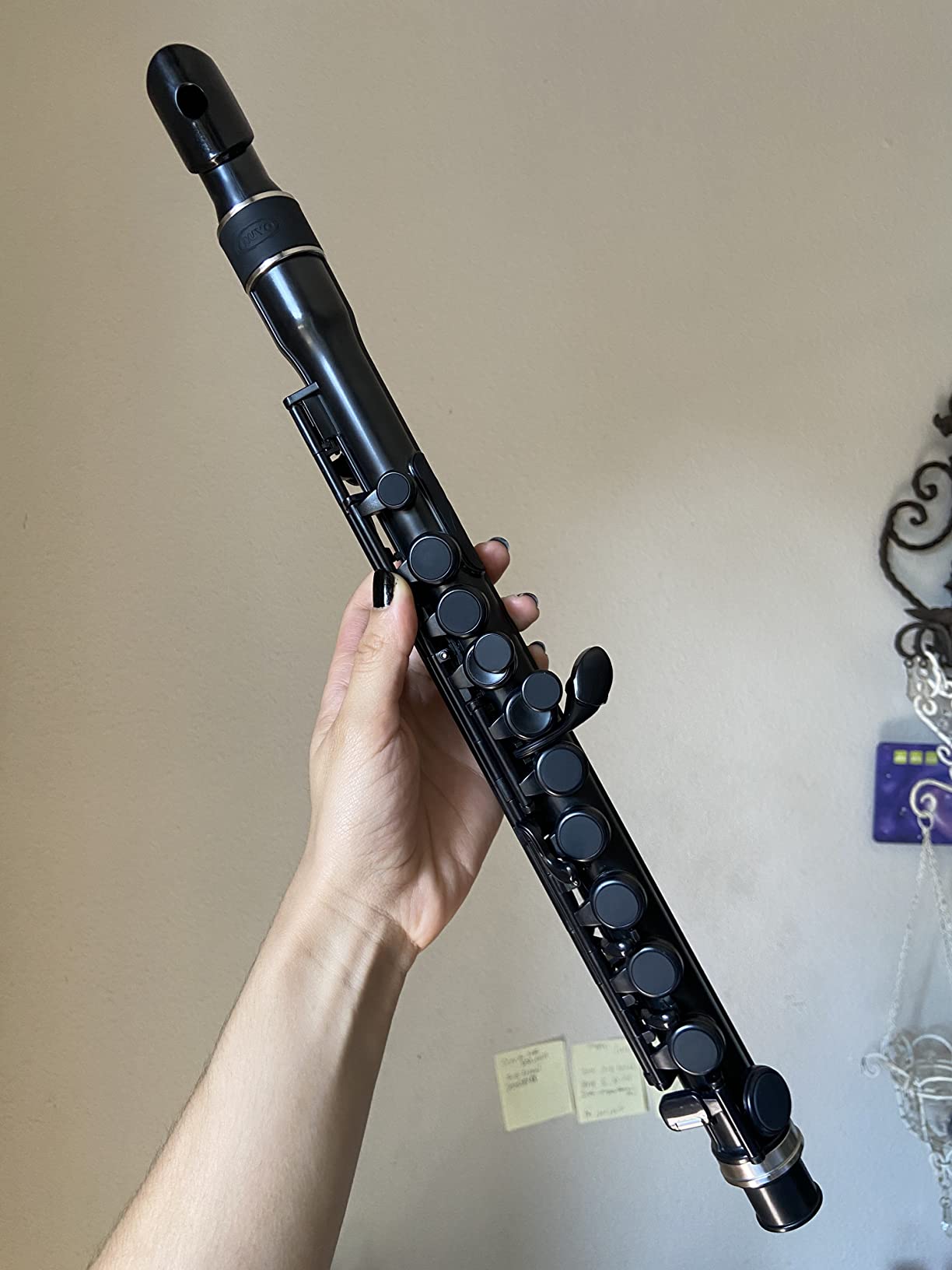 Nuvo jFlute Beginner Student Flute - Black/Black, Donut Head Joint customer photo 1