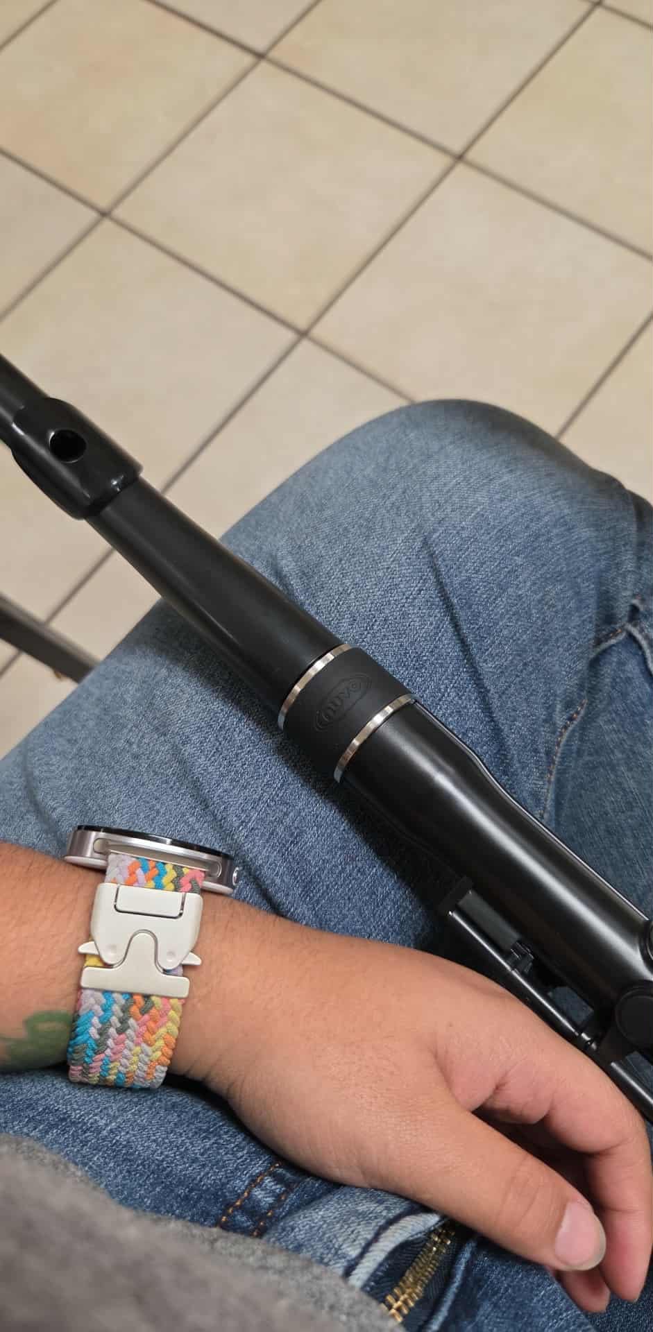 Nuvo Student Flute - Metallic Blue/Black, Straight Head Joint, C Foot, Silicone Comfort Pads, Waterproof customer photo 1