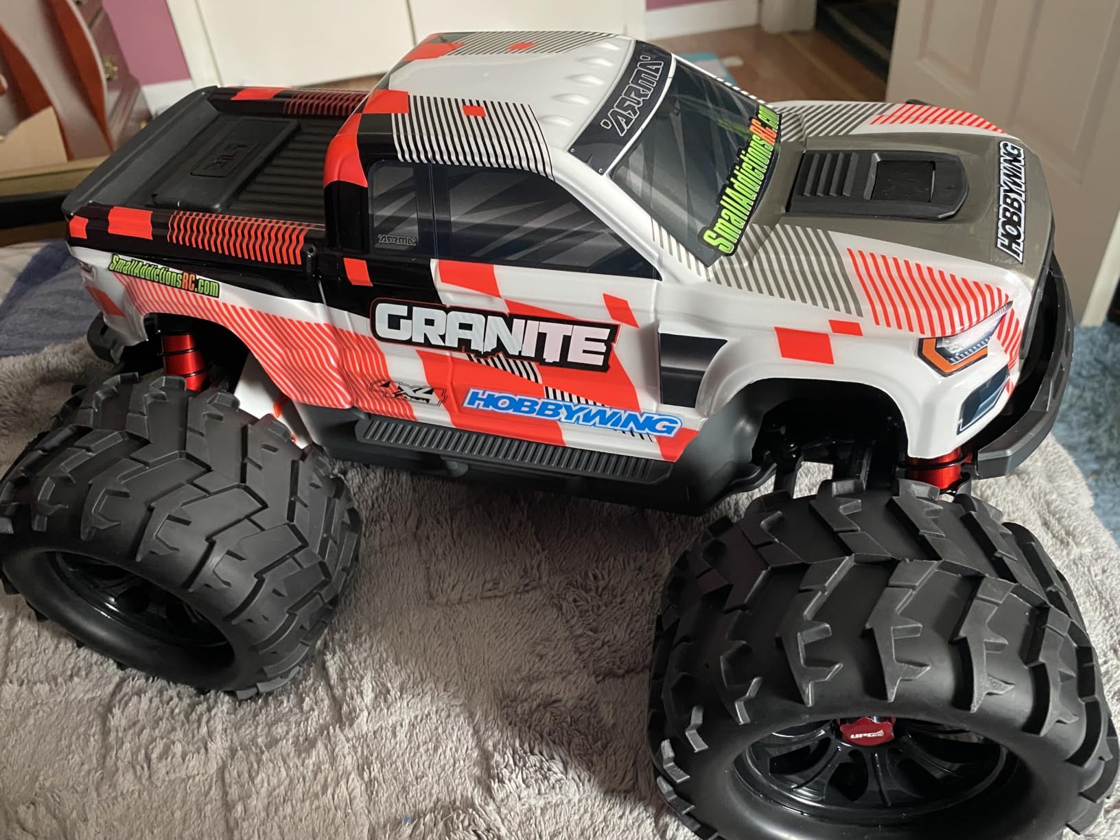 HobbyPark 3.2 17mm Hex RC Monster Truck Wheels and Tires Set for 1/8 Scale Arrma Kraton 6s Notorious Traxxas Maxx Tmaxx E-Revo 2.0 3.3 HPI Savage customer photo 1