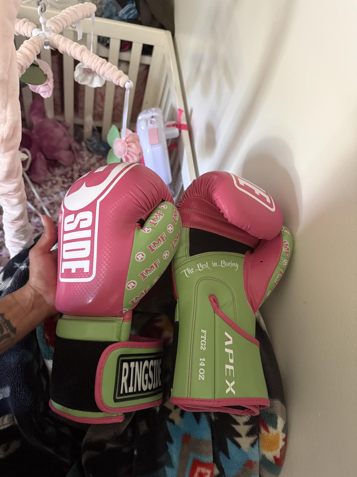 Ringside Apex Flash Sparring Gloves, IMF-Tech Boxing Gloves with Secure Wrist Support customer photo 1