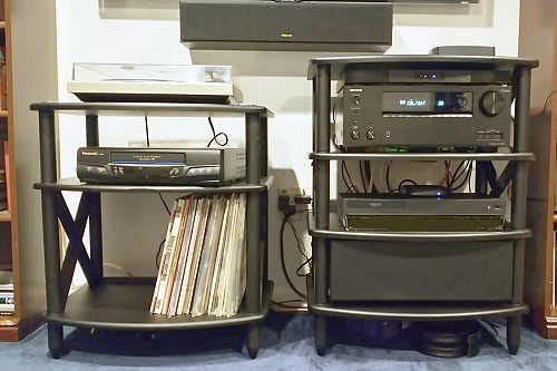 Pangea Audio Vulcan X Four Shelf Audio Rack Media Stand, and Components Cabinet Black customer photo 1