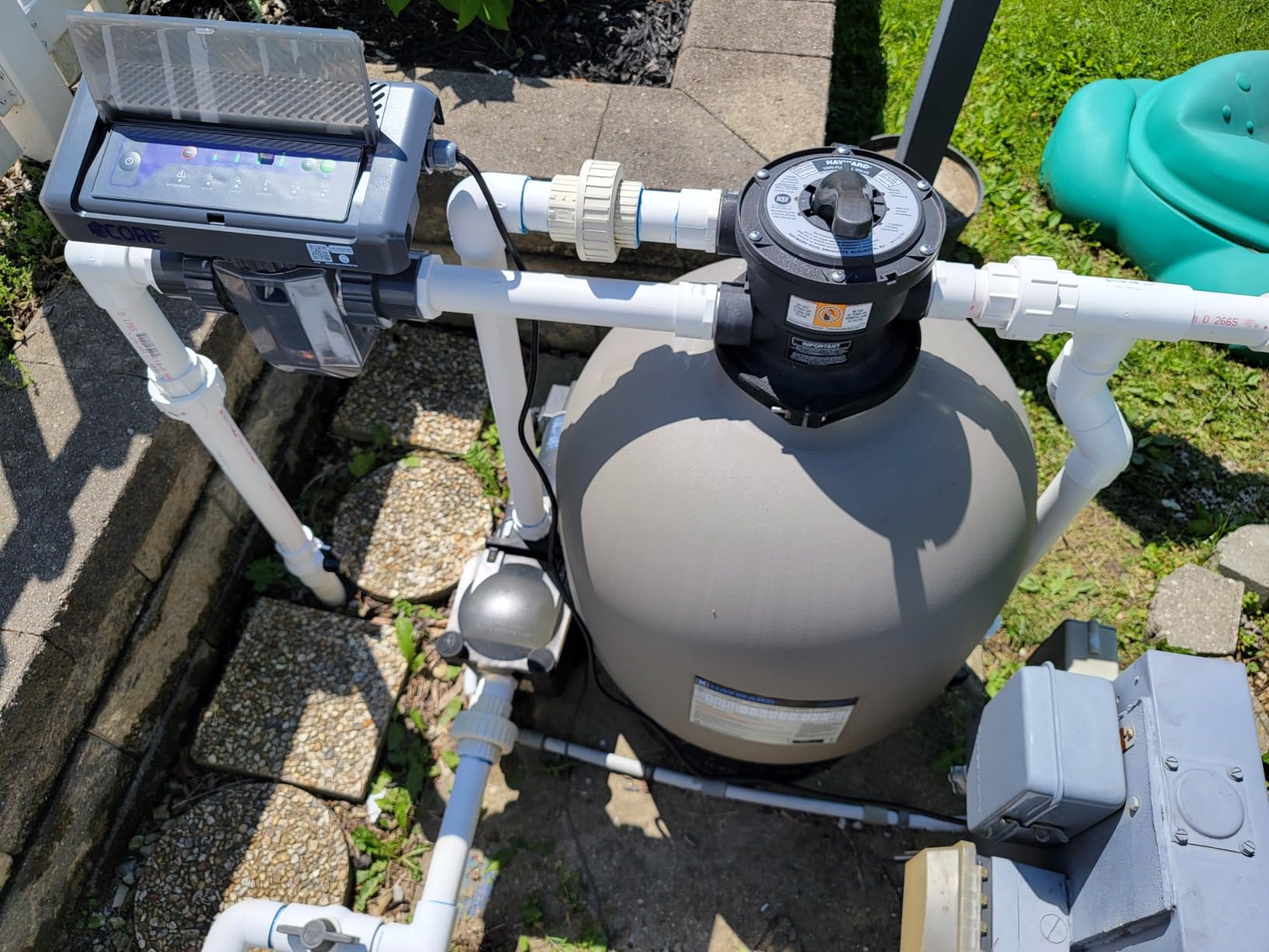 CORE35 Salt Chlorinator System | 8 Year Manufacturer Warranty | No DIY Install Penalty | USA Titanium | 1.4 lb CL Output | Electronic Chlorine Generator for Pools up to 35,000 Gallons customer photo 2
