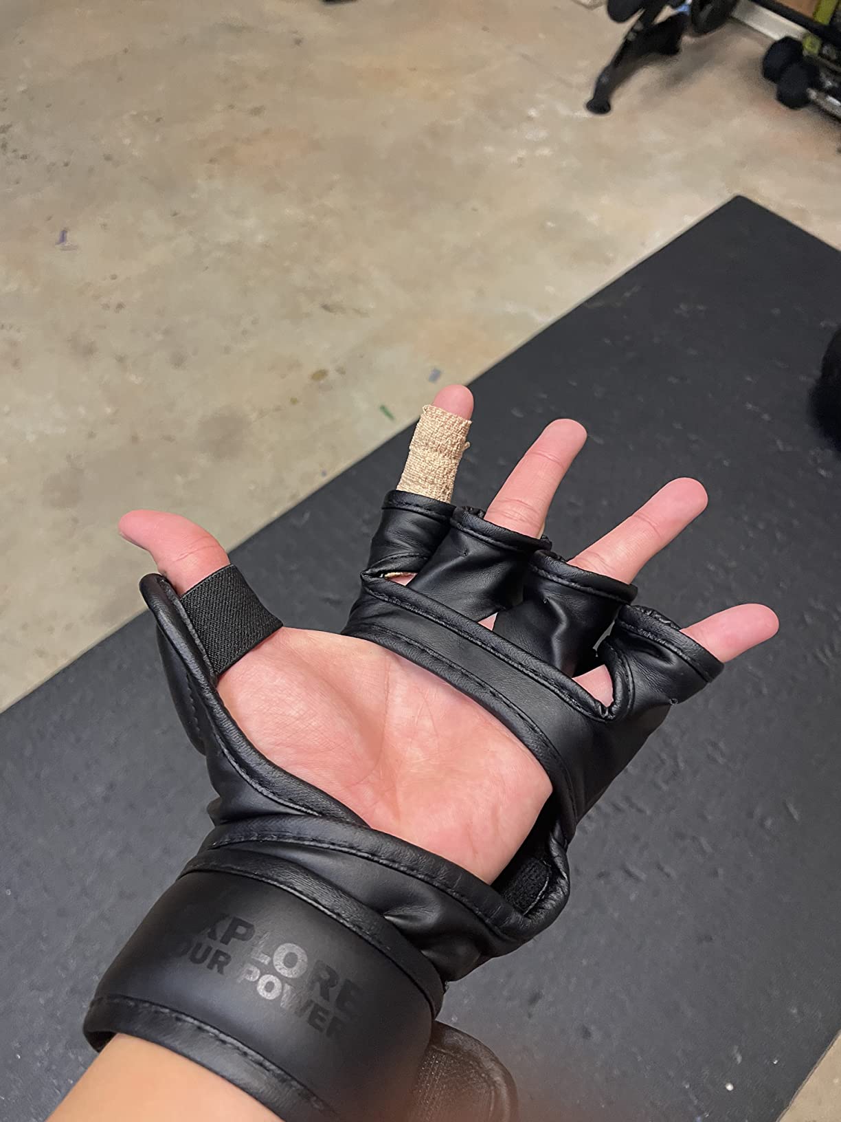 LIBERLUPUS MMA Gloves Sparring for Men - Open Palm Training Gloves for Grappling, Kickboxing, Muay Thai customer photo 2