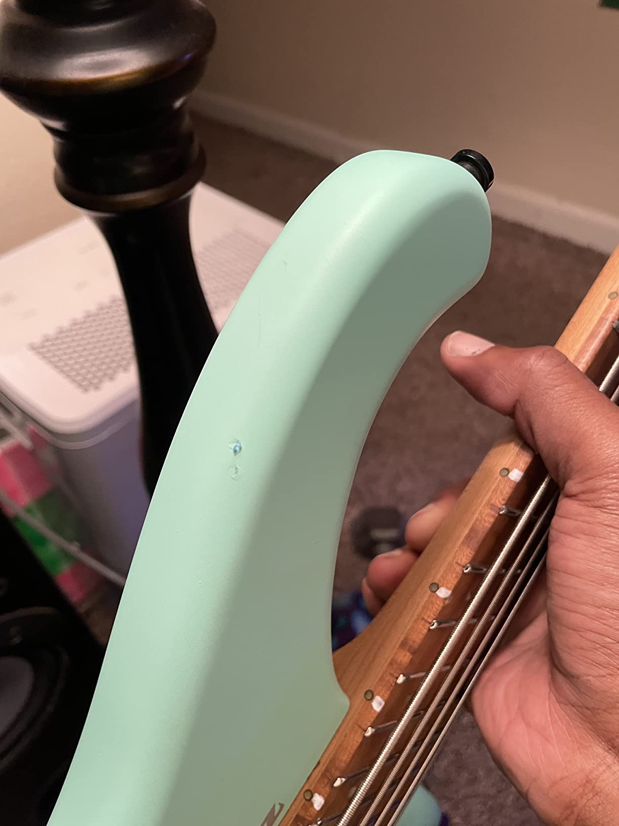 Ibanez Bass Workshop EHB1005MS 5-String Multi-Scale Bass Guitar - Sea Foam Green Matte customer photo 2
