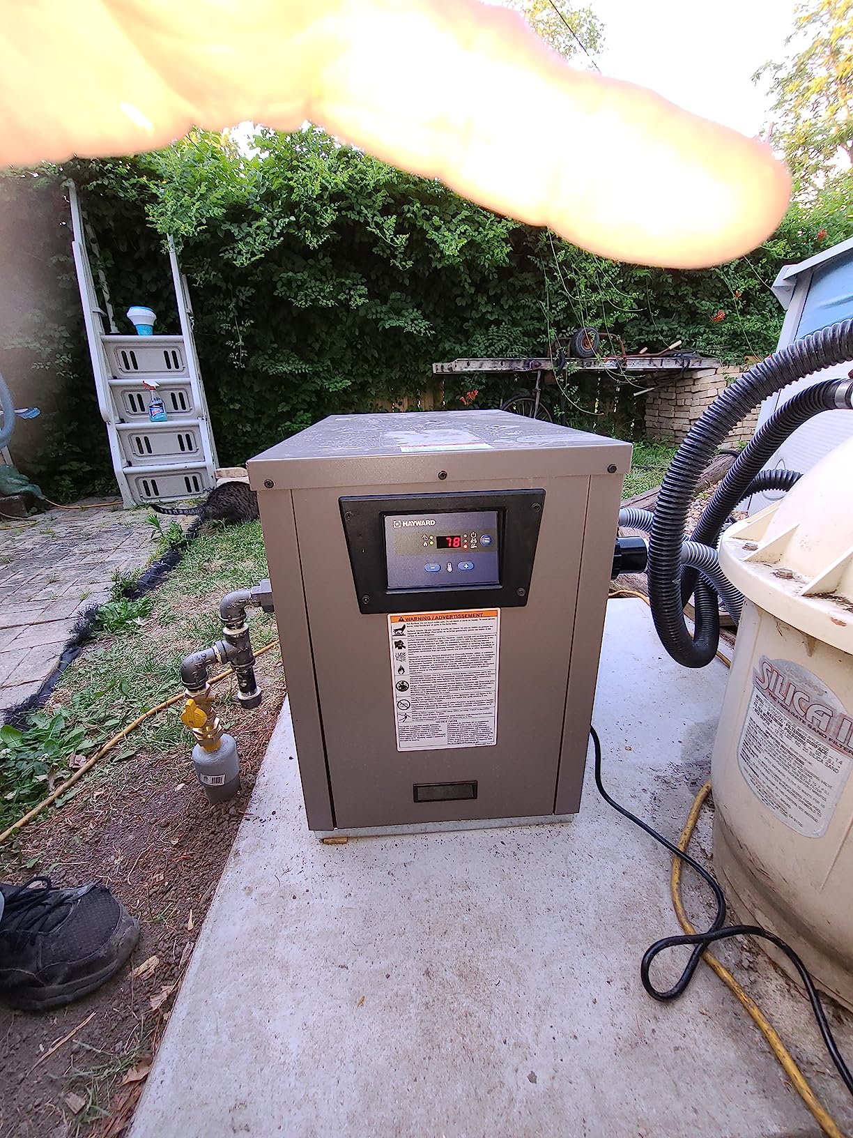 Hayward W3H135FDN H-Series Pool Water Heater/Spa Heater, 135k BTU, Natural Gas Model customer photo 2