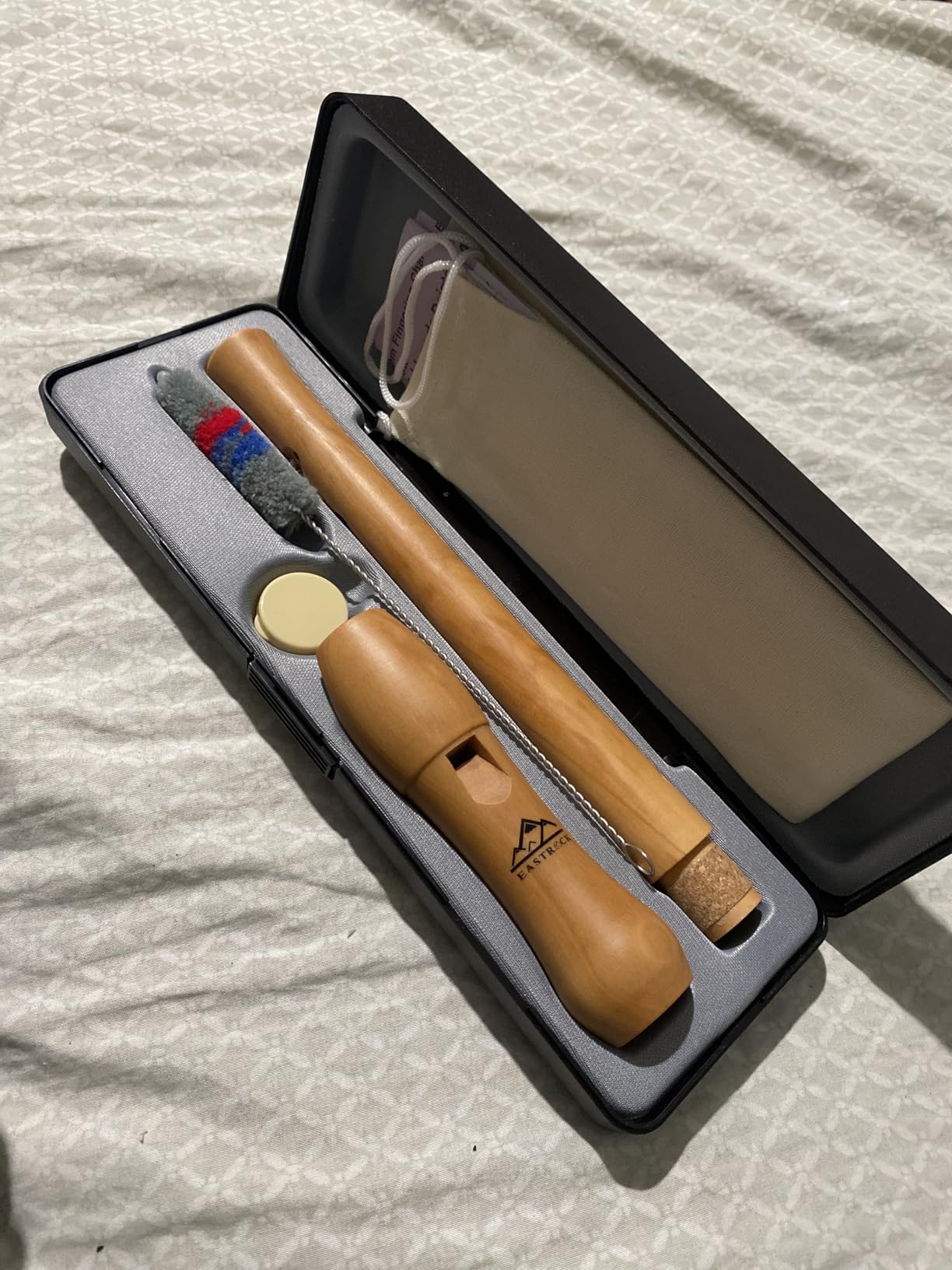 Eastrock Soprano Recorder Baroque fingering C Key Beginners Recorder Instrument for Adults 3 Piece Recorder With Hard Case (Maple Wood) customer photo 1