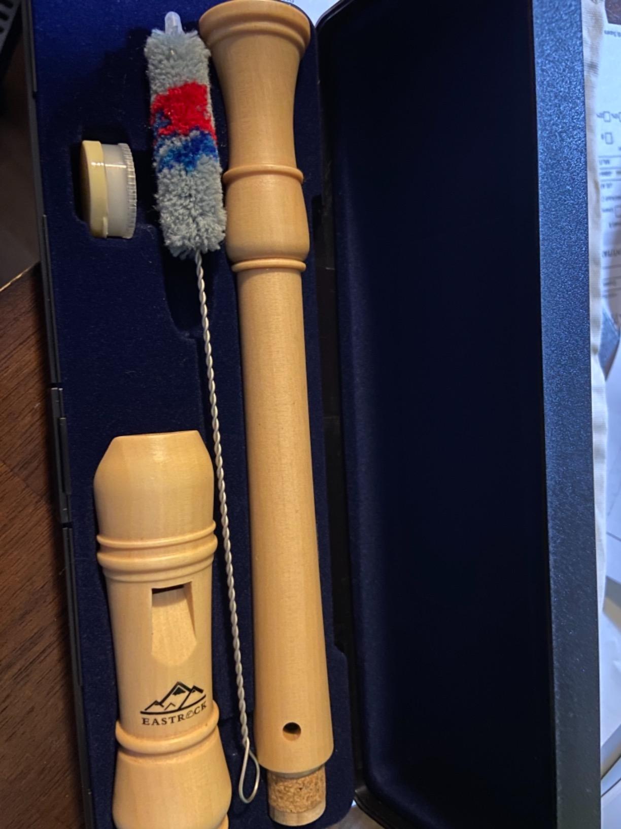 Eastrock Soprano Recorder Baroque fingering C Key Beginners Recorder Instrument for Adults 3 Piece Recorder With Hard Case (Maple Wood) customer photo 2