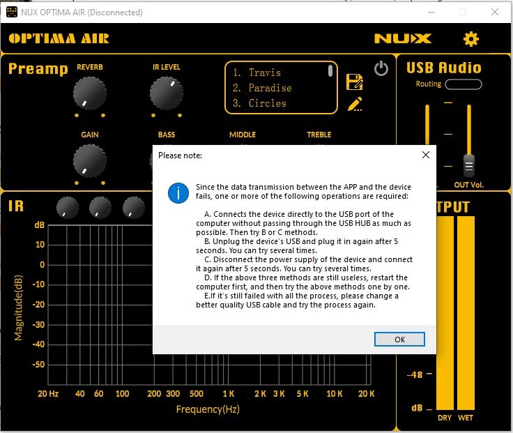 NUX Optima Air Dual-Switch Acoustic Guitar Simulator with a Preamp,IR Loader, Capturing Mode，15 Built‑In Acoustic Guitar Profiles，3‑Band EQ，Gain Control, Built‑In Reverb, USB Audio customer photo 2