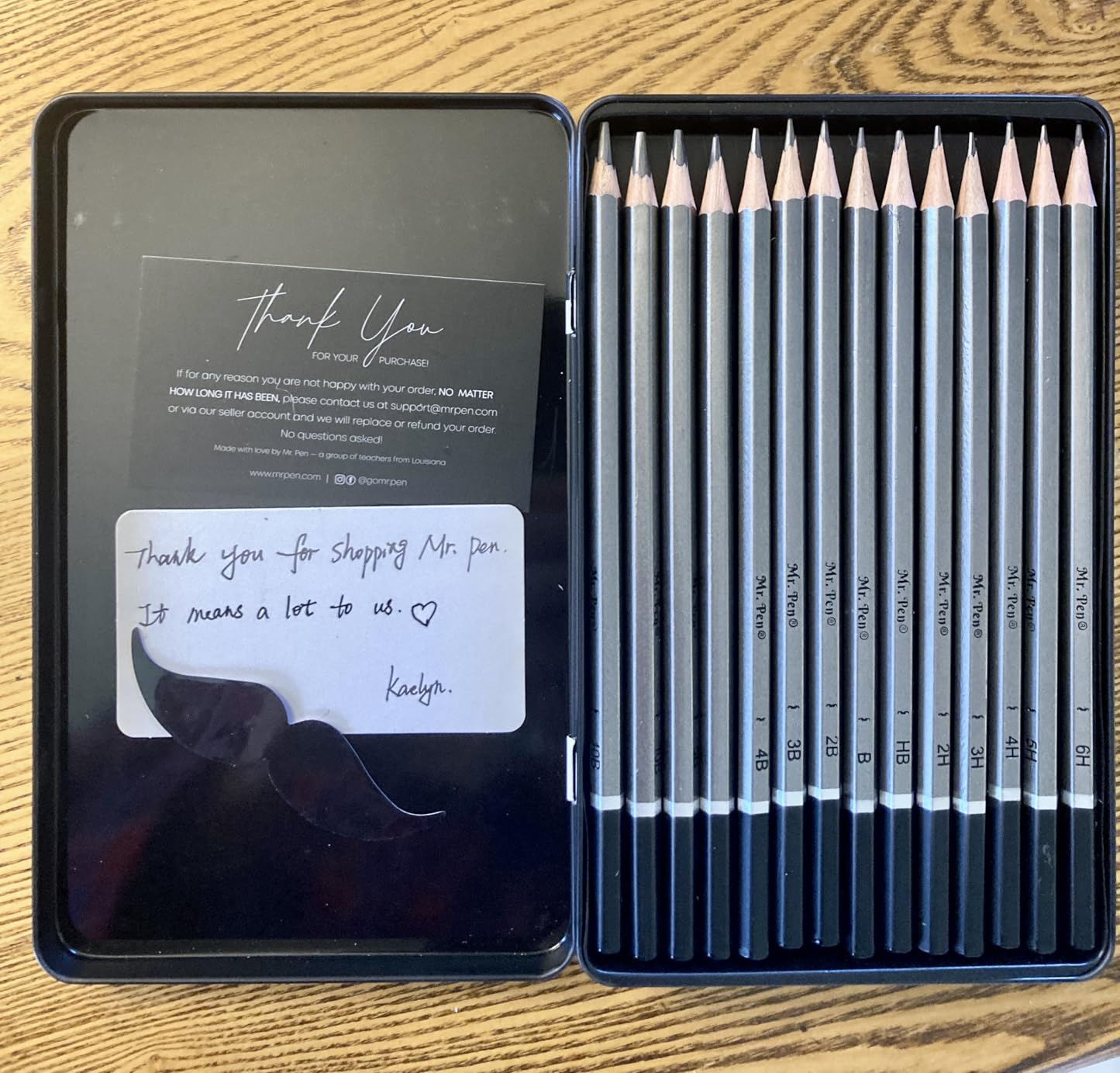 Mr. Pen- Sketch Pencils for Drawing, 14 Pack, Artist Graphite Pencils for Sketching (10B-6H) customer photo 1