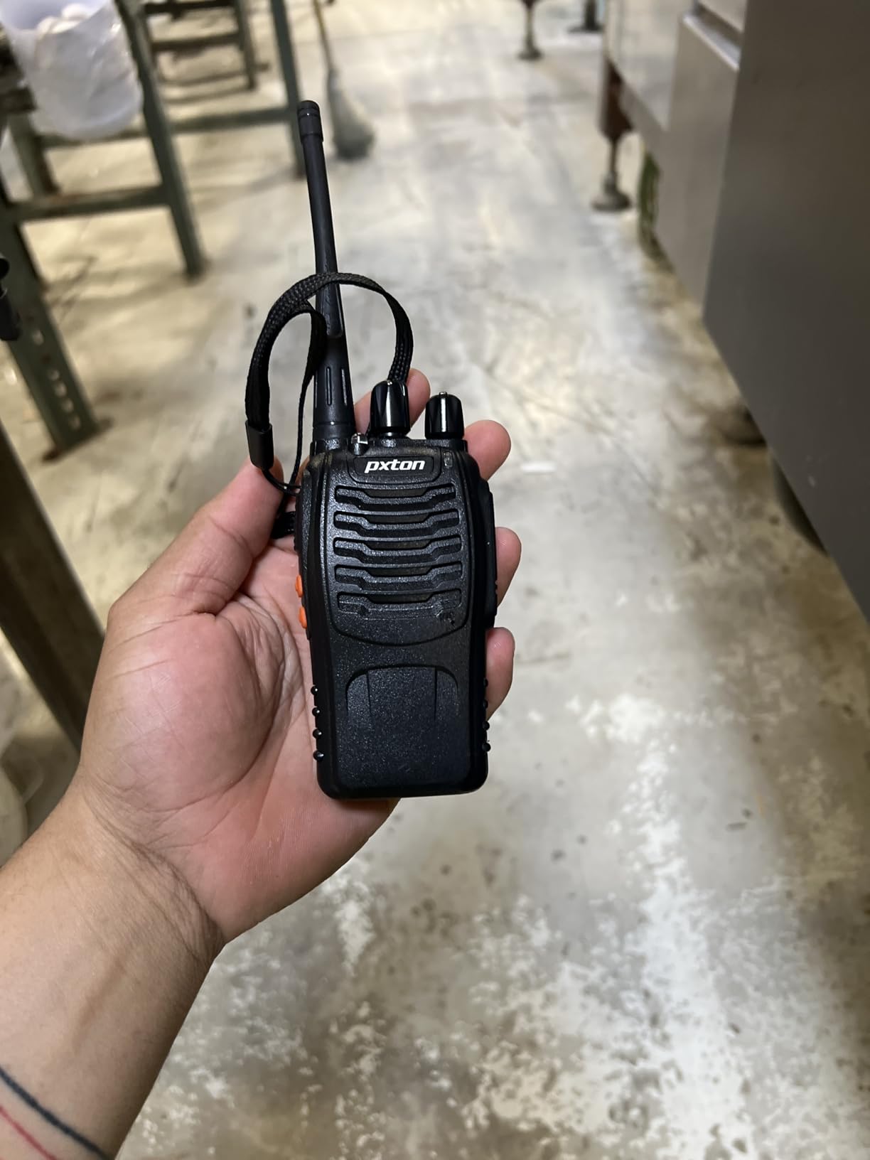 pxton Walkie Talkies Rechargeable Long Range Two-Way Radios with Earpieces,2-Way Radios UHF Handheld Transceiver Walky Talky with Flashlight Li-ion Battery and Charger（2 Pack） customer photo 2