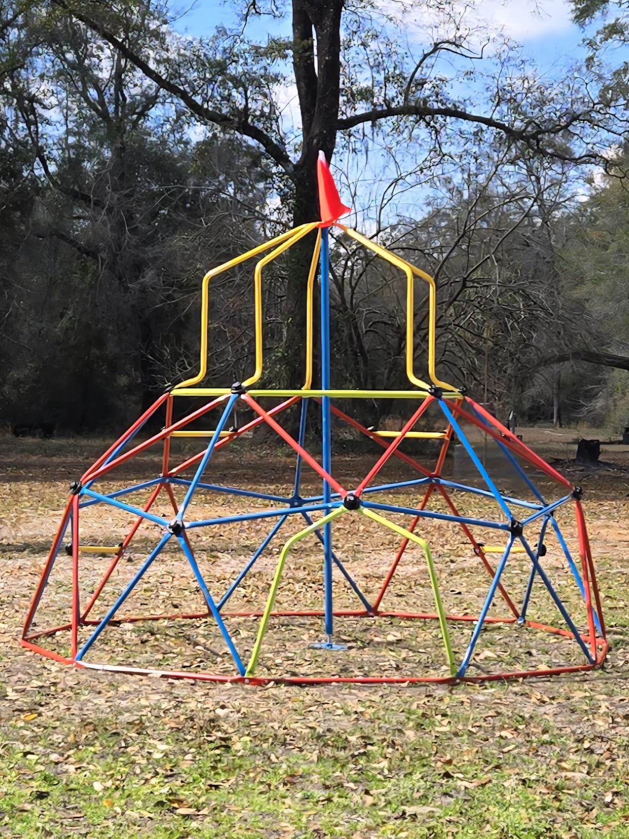 Zupapa 10FT Climbing Dome, Outdoor Jungle Gym for Kids with Climbing Grip - Geometric Dome Climber Supports 1000LBS customer photo 2