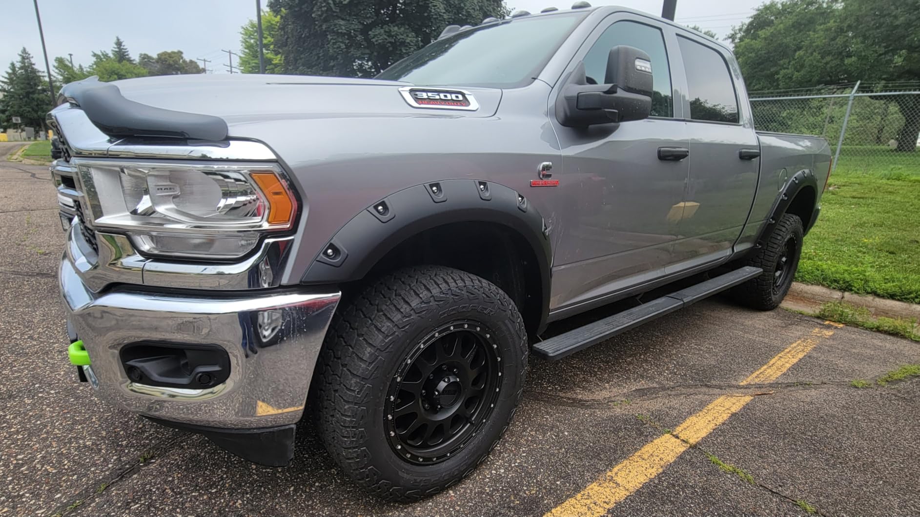 Tyger Auto Fender Flare Compatible with 2019-2026 Ram 2500 3500, Smooth Textured Black Paintable Bolt-Riveted Style 4pc | TG-FF8D4418 customer photo 2