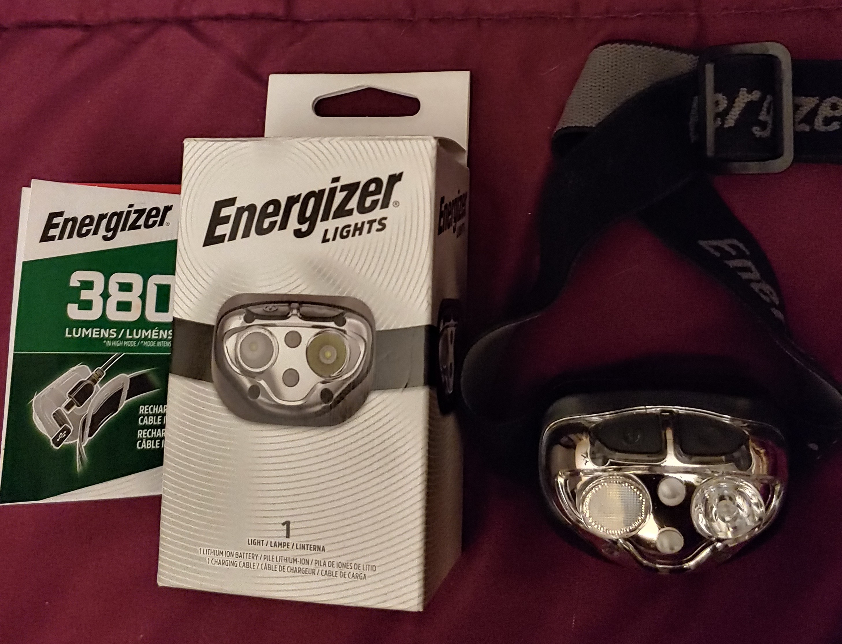Energizer PRO-400 Headlamp Rechargeable, IPX4 Water Resistant, Ultra Bright Multiple Light Modes customer photo 1