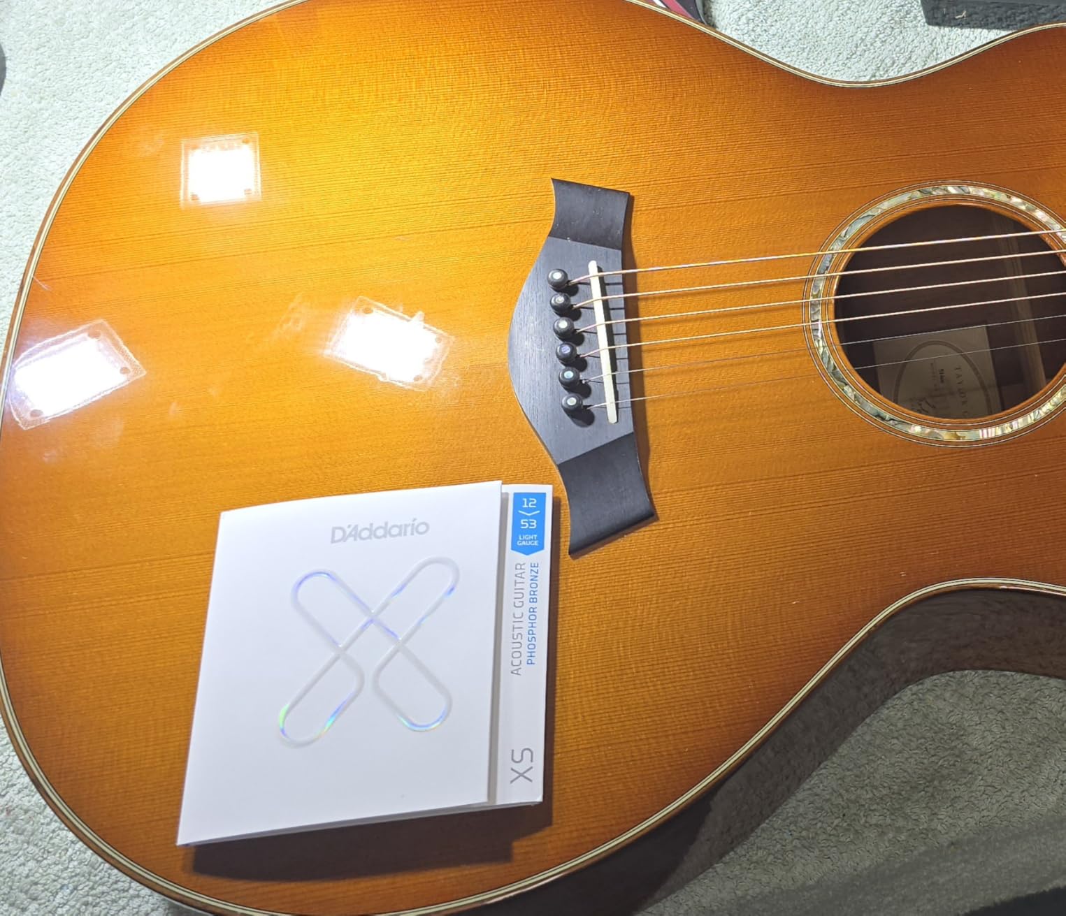 D'Addario Acoustic Guitar Strings, XS Phosphor Bronze Coated, XSAPB1253, Light Gauge 12-53 customer photo 1