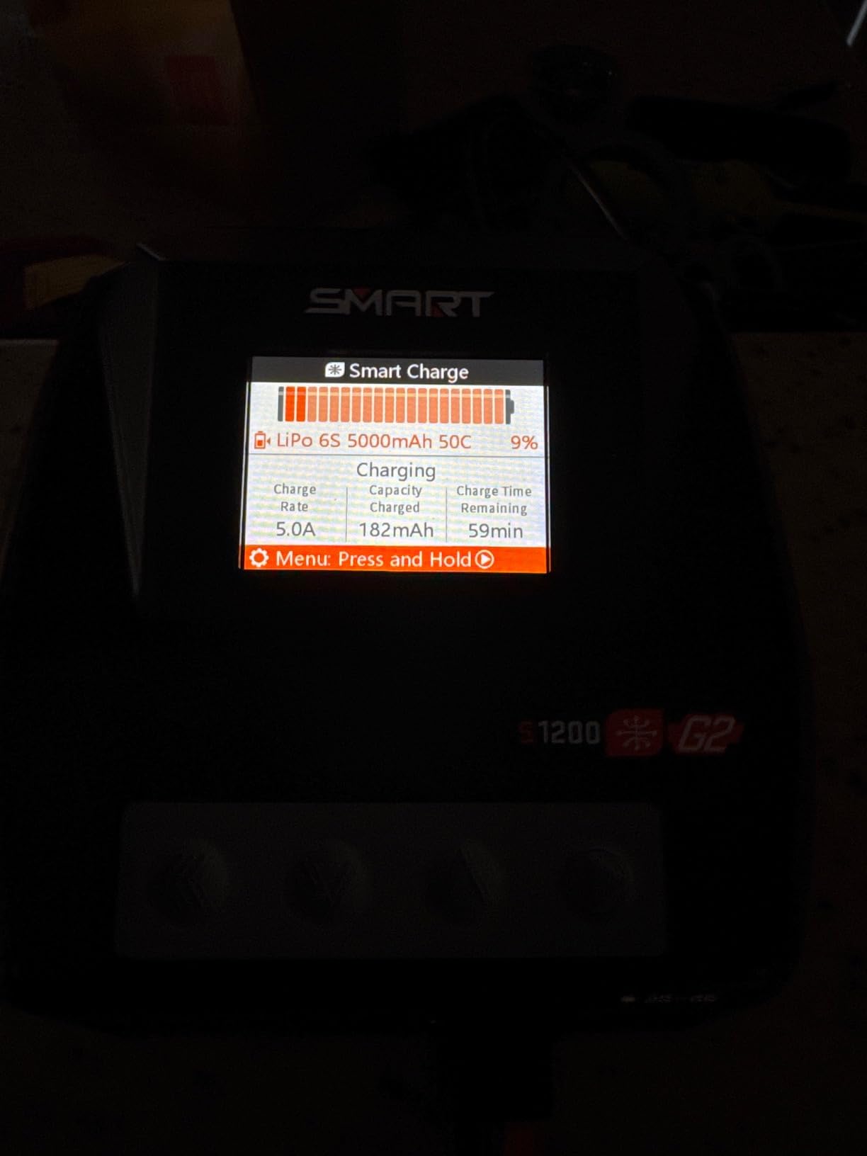 Spektrum S1200 G2 AC 1x200W Smart Charger, SPMXC2020, Black customer photo 1