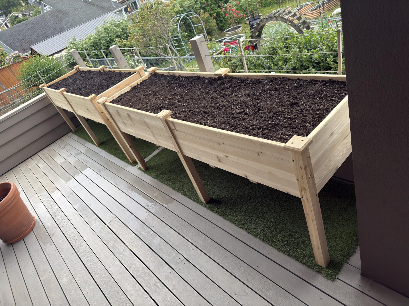 Best Choice Products 72x24x30in Raised Garden Bed, Elevated Wood Planter Box Stand for Backyard, Patio, Balcony customer photo 1