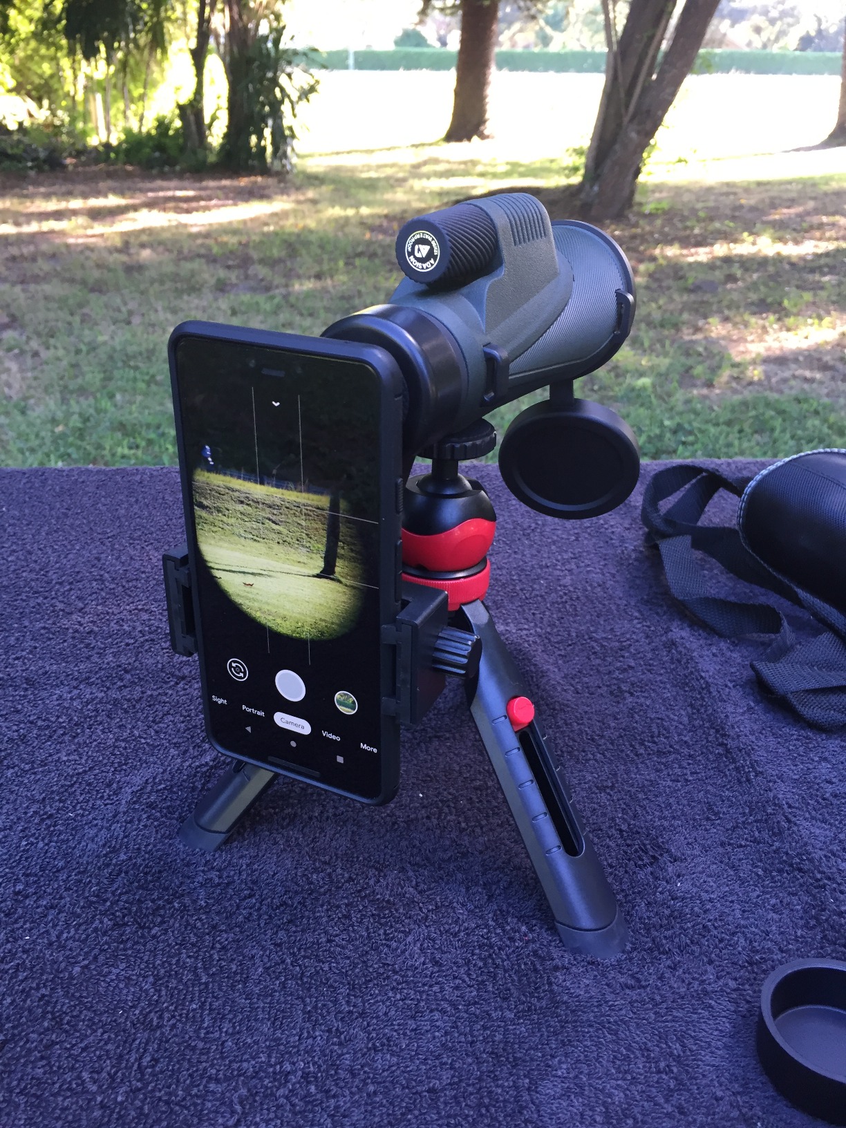 12x56 HD Monocular Telescope High Powered for Adults with Smartphone Adapter, High Powered Monocular Scope with Clear Low Light Vision for Star Watching, Bird Watching, Hiking, Concert customer photo 2