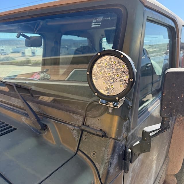 Nilight 5.7 Inch Round 50W LED Driving Light w/ 16AWG DT Connector Wiring Harness 6500LM IP68 Spot Flood Combo Work Lamp for Offroad ATV UTV SUV customer photo 1