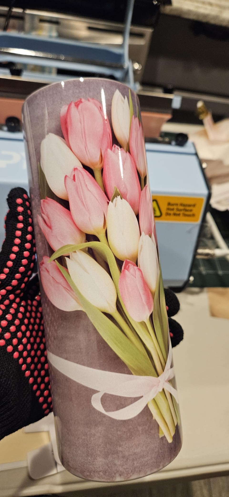 PYD Life 110V Tumbler Heat Press Machine Blue Mug Press Machine for 30 OZ 20 OZ 16 OZ Straight Sublimation Blanks Skinny Tumbler 15 OZ 11 OZ Sublimation Ceramic Mugs Heat Transfer Print customer photo 2