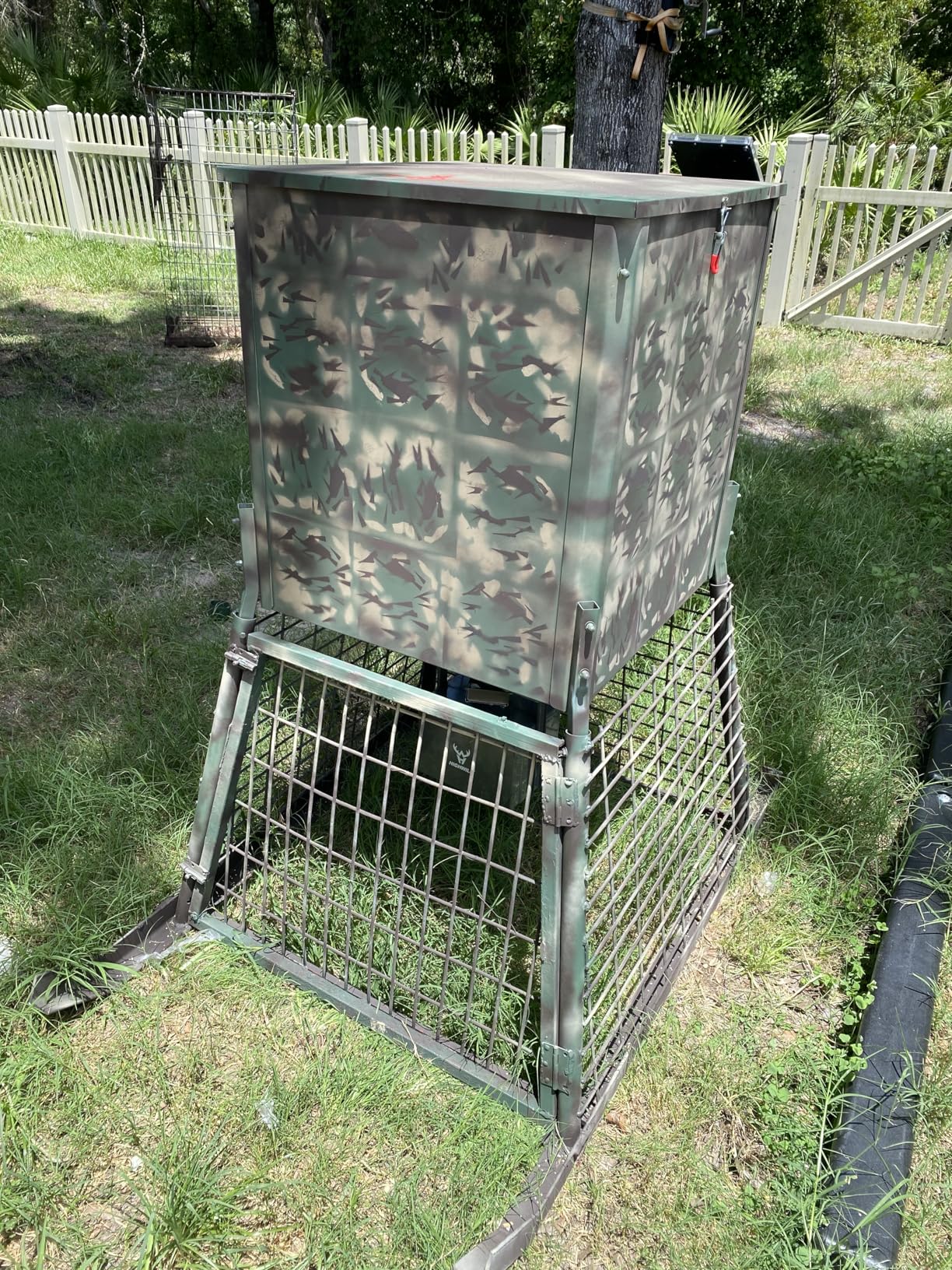 HECASA 450LB Capacity Big Game Gravity Deer Feeder Galvanized Steel Hunting w/o Foot Kit customer photo 1