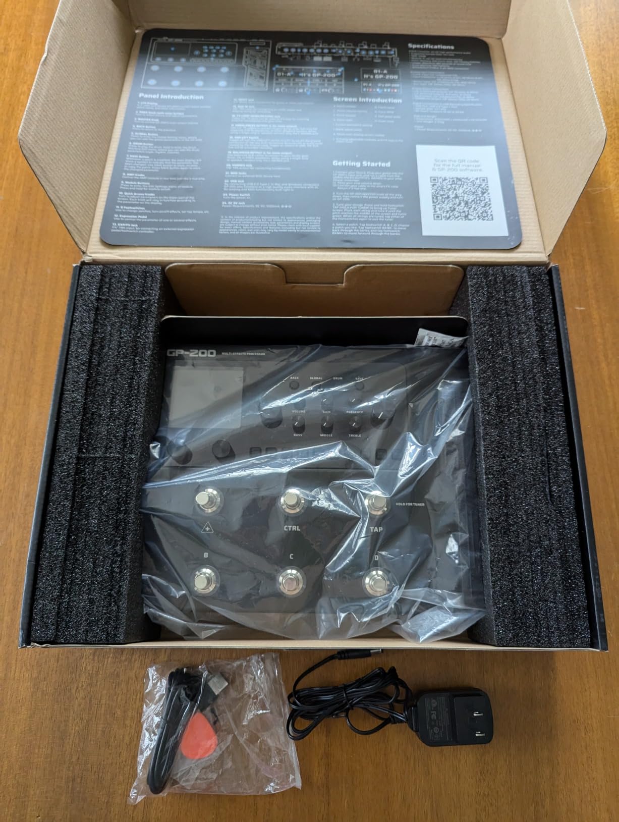 VALETON GP-200 Multi-Effects Guitar/Bass Pedal with Expression, FX Loop, MIDI, Amp Modeling, IR Cab Simulation, Stereo, USB Interface customer photo 1